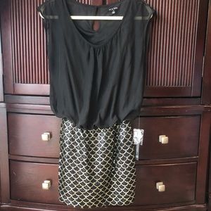 NWT Dress Black And Gold